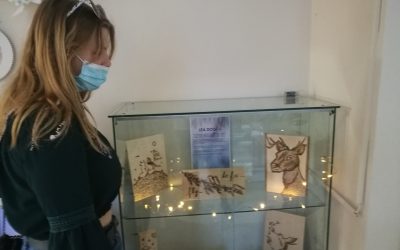 Dijakinja Lea Dogša razstavlja